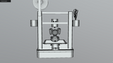 Animated 3D Printer Wireframe
