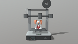 Animated 3D Printer Render