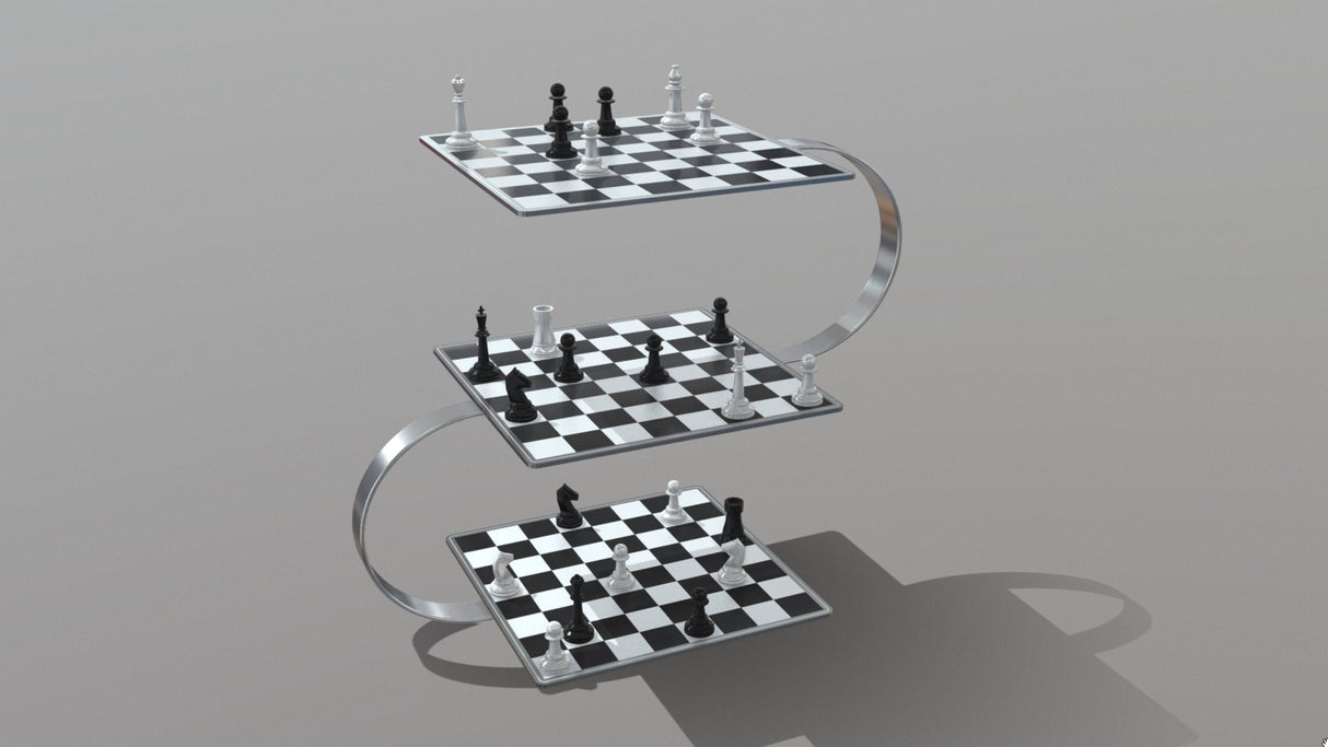 3D Chess Rendered