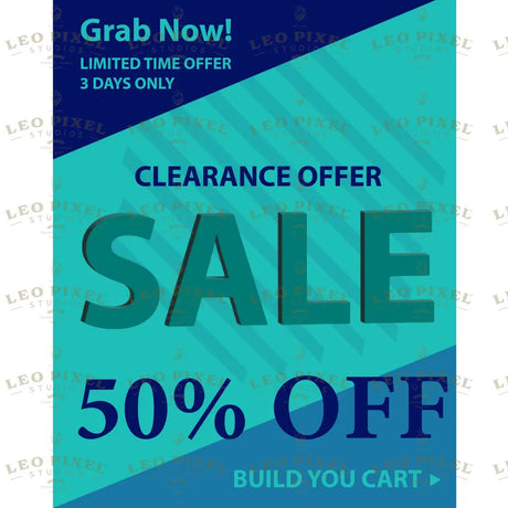 50% off banner