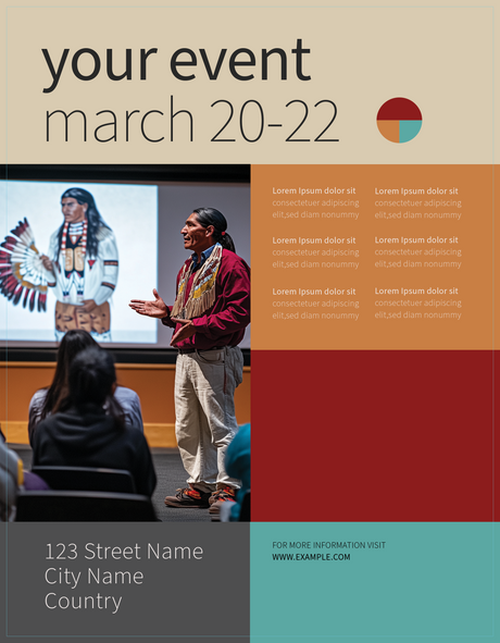 Educational talk on Native history Ai Generated Image
