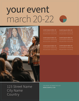 Indigenous woman presenting in auditorium Ai Generated Image