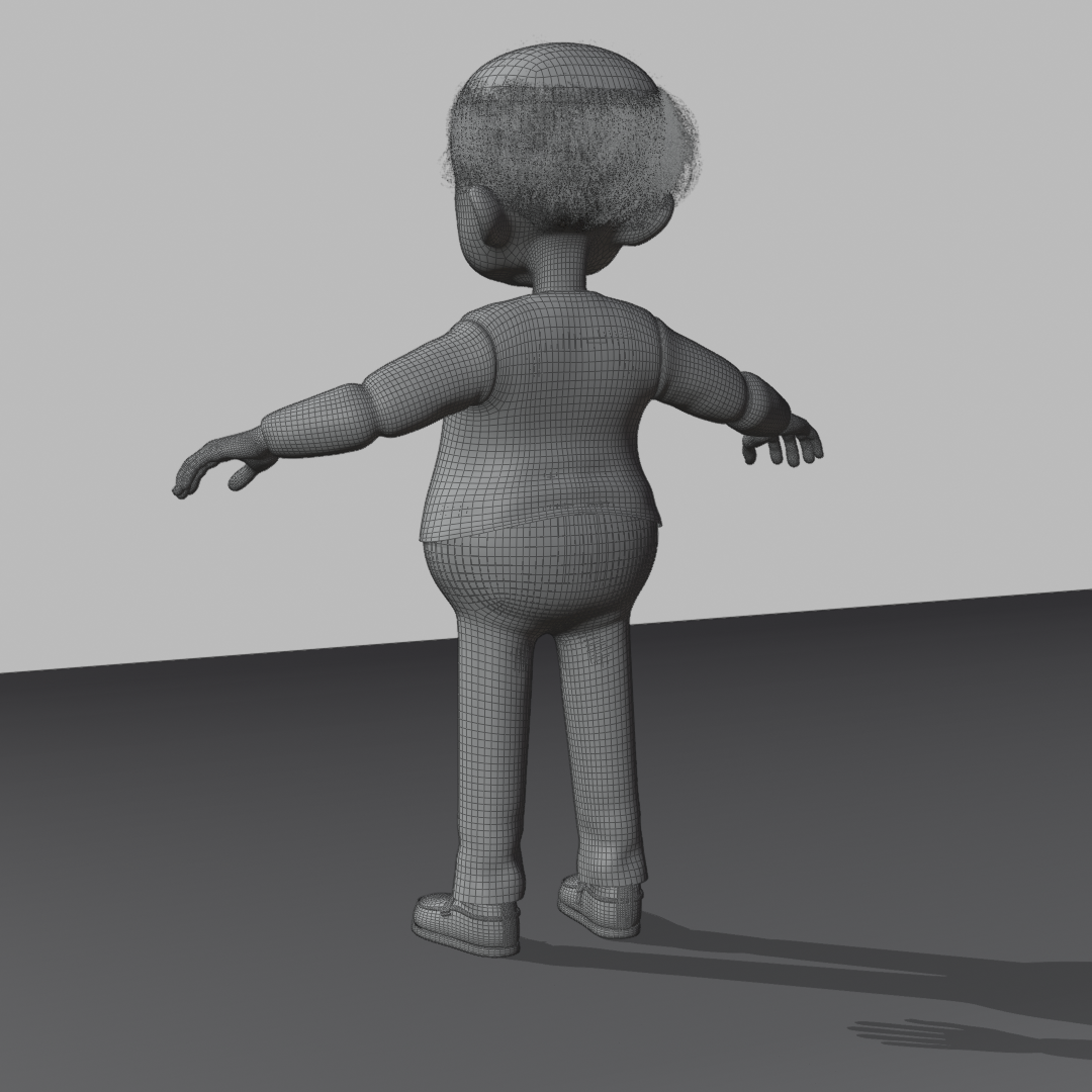 back view wireframe