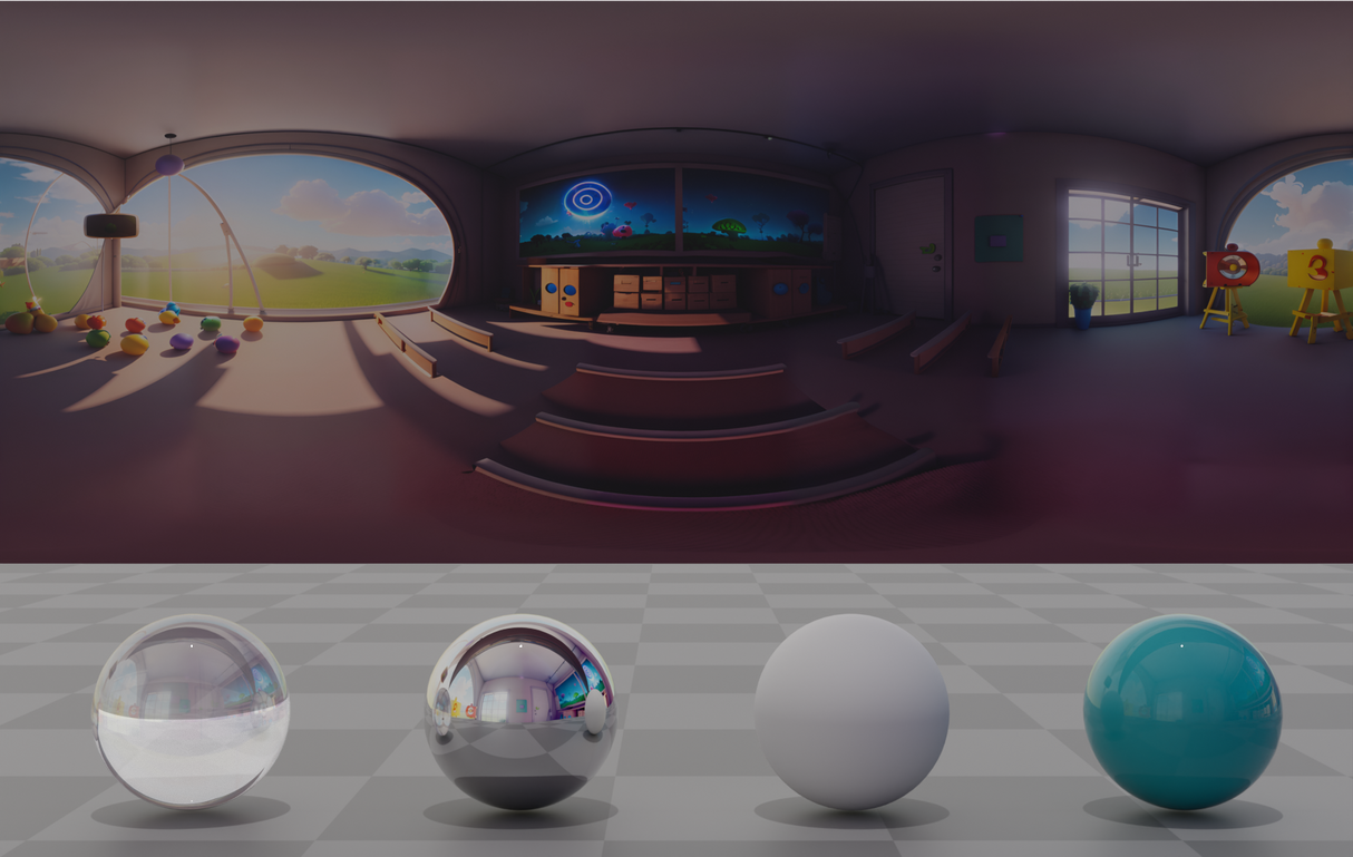 Normales Klassenzimmer Kinder CGI