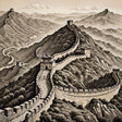 Great Wall Of China Chinese Illustration Ai Generated Image