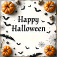 White Halloween Banner With Text Ai Generated Image