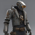 This cyberpunk field specialist is equipped with modular enhancements for adaptability in diverse environments. With glowing optical sensors and a reinforced exosuit, they excel in reconnaissance and tactical operations. The blend of advanced tech and rugged design reflects their expertise in navigating high-tech urban landscapes and volatile missions. Ai generated image.