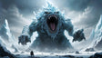 Animated icy colossus beast Stock Videos