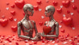 Animated metallic mannequin Stock Videos