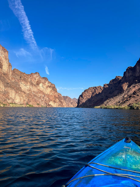 Kayaking On The Colorado River Stock Photos