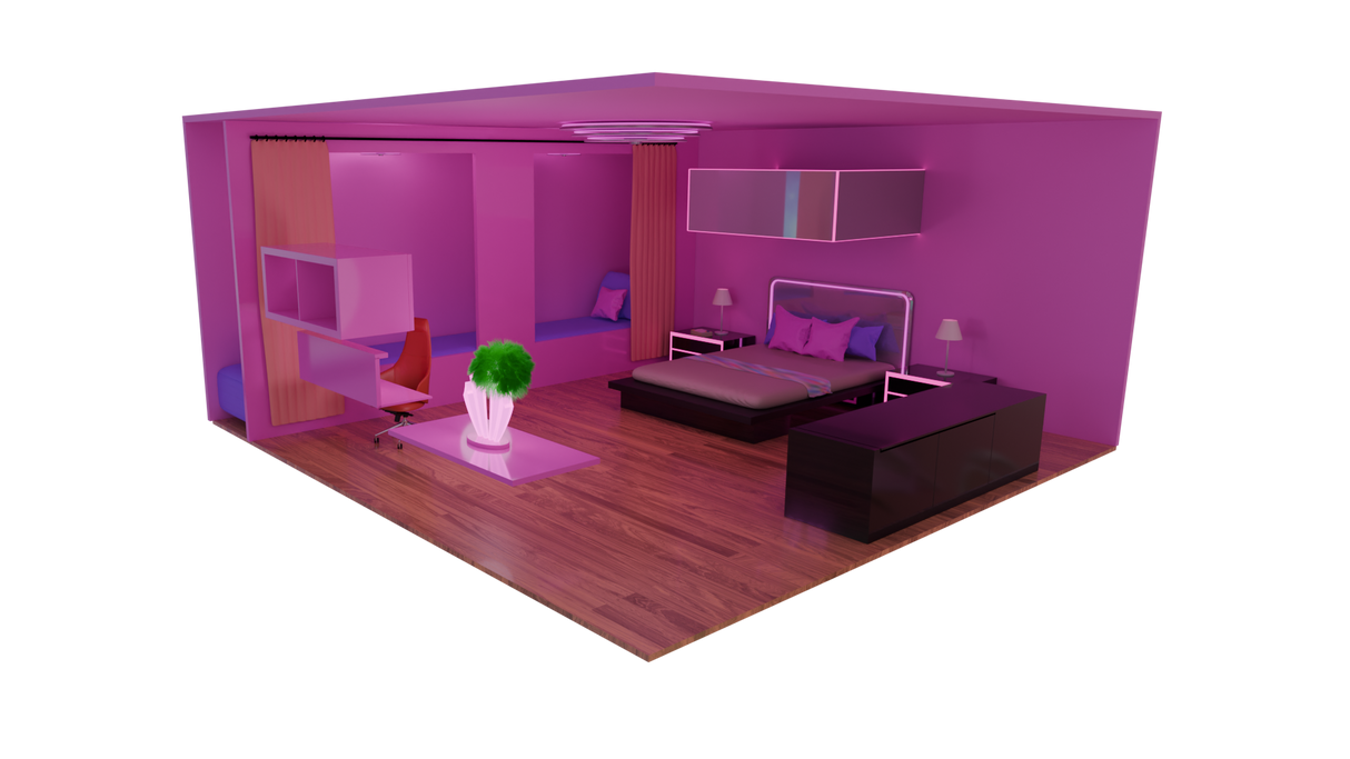 Kid Bedroom Holographic Style