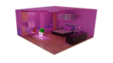 Kid Bedroom Holographic Style