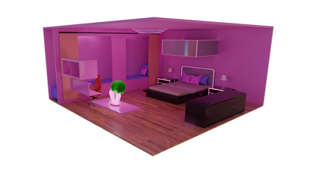 Kid Bedroom Holographic Style