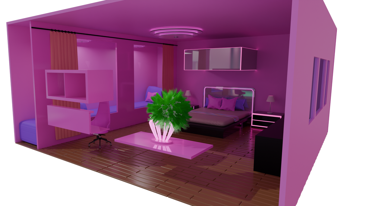 Kid Bedroom Holographic Style