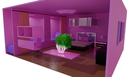 Kid Bedroom Holographic Style