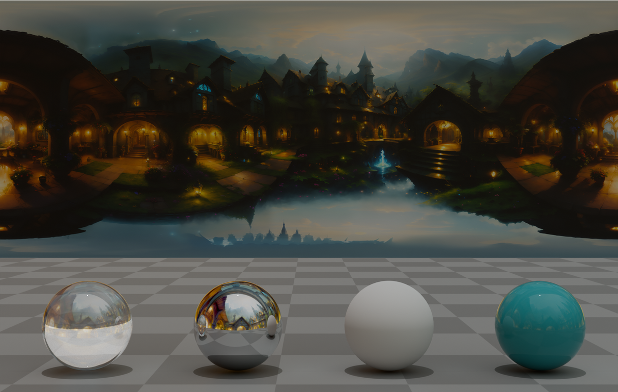 Village Radiant Painting