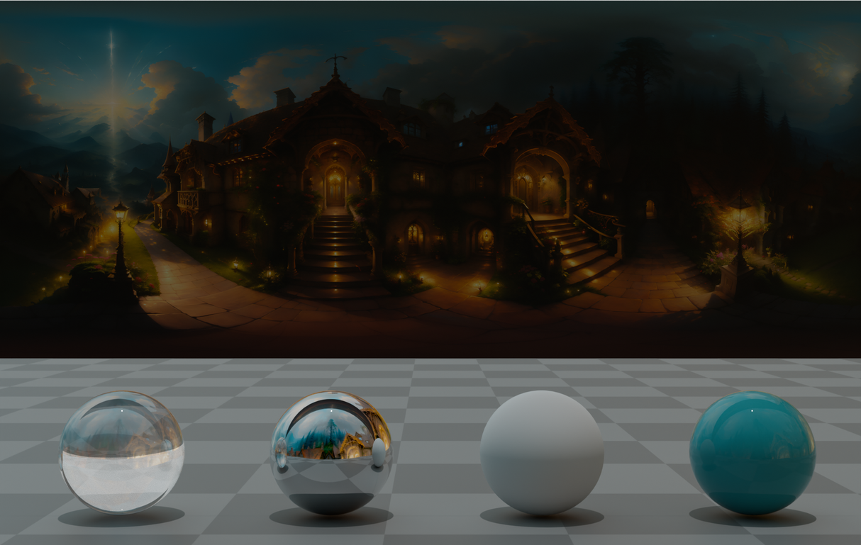 Village Radiant Painting