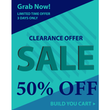 50% off banner