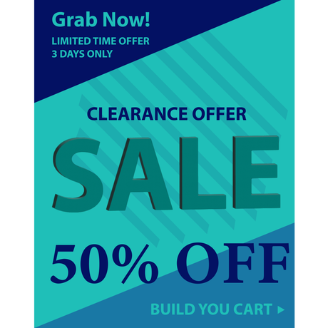 50% off banner