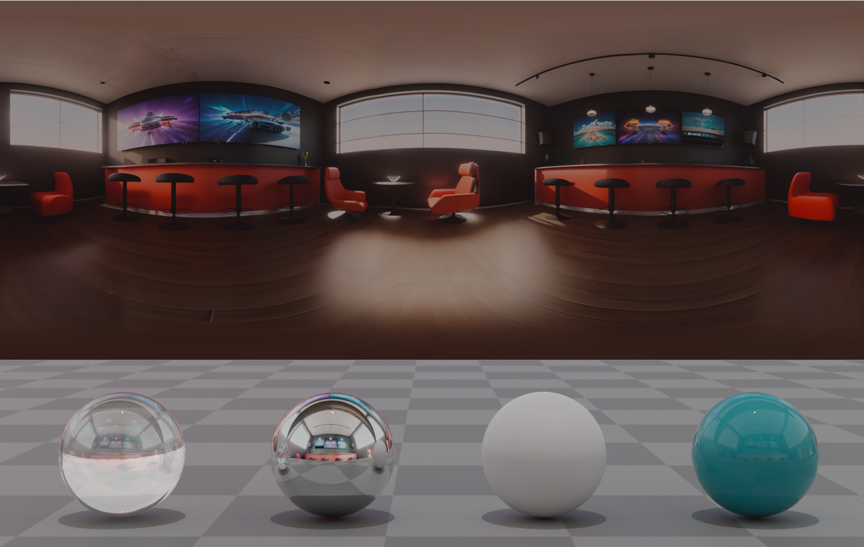Pausenraum Stilisierter CGI-Realismus