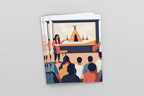 Realistic cartoon-style classroom presentation Ai Generated Image