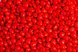 Shiny red heart candies bundle Stock Photos
