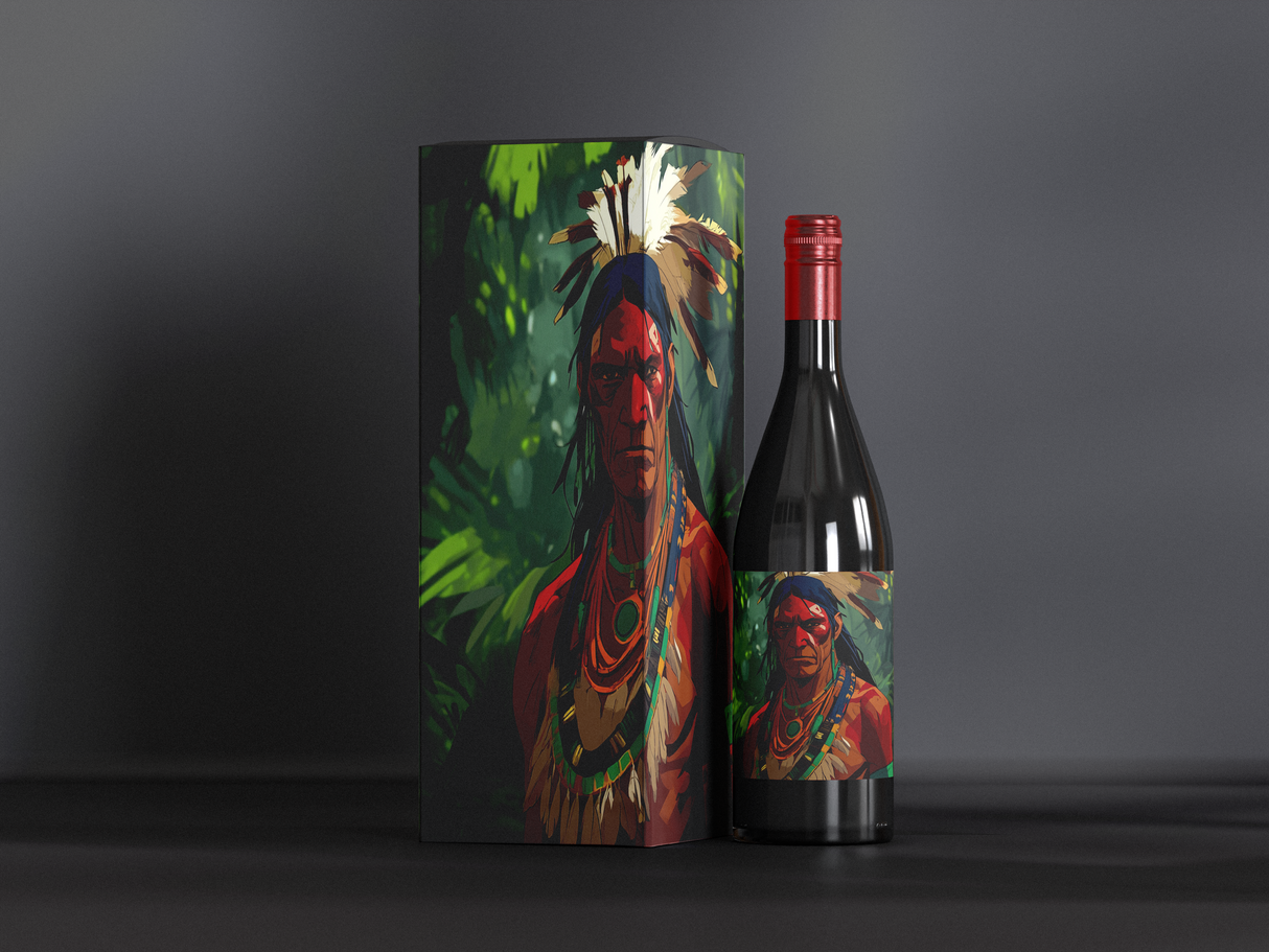 Indigenous male warrior Ai Generated Image
