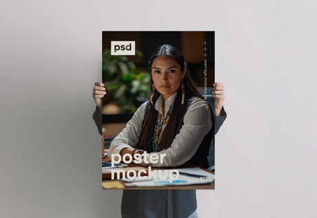 Native American woman in a professional setting Ai Generated Image