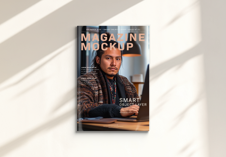 Indigenous man in patterned coat at workstation Ai Generated Image