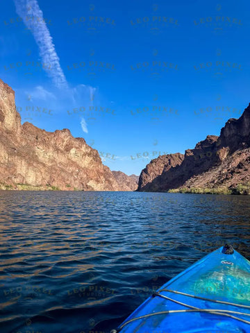 Kayaking On The Colorado River Stock Photos