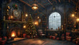 A Steampunk Christmas Haven Ai Generated Image