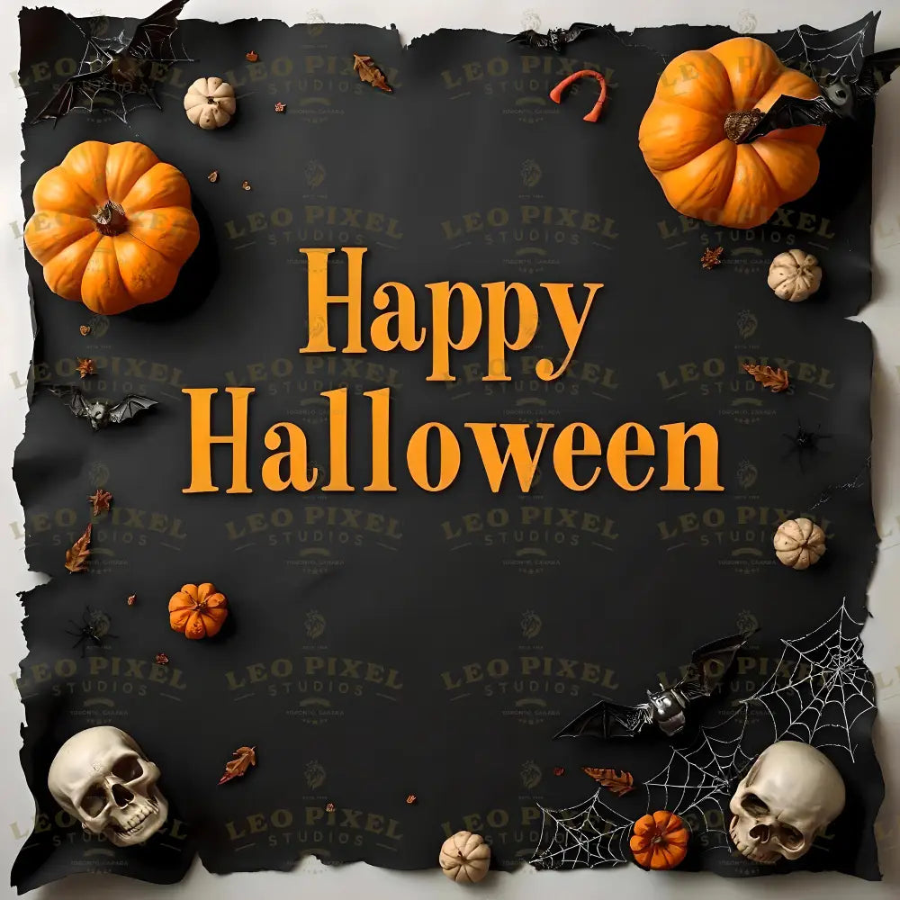 Black Halloween Banner With Text Ai Generated Image