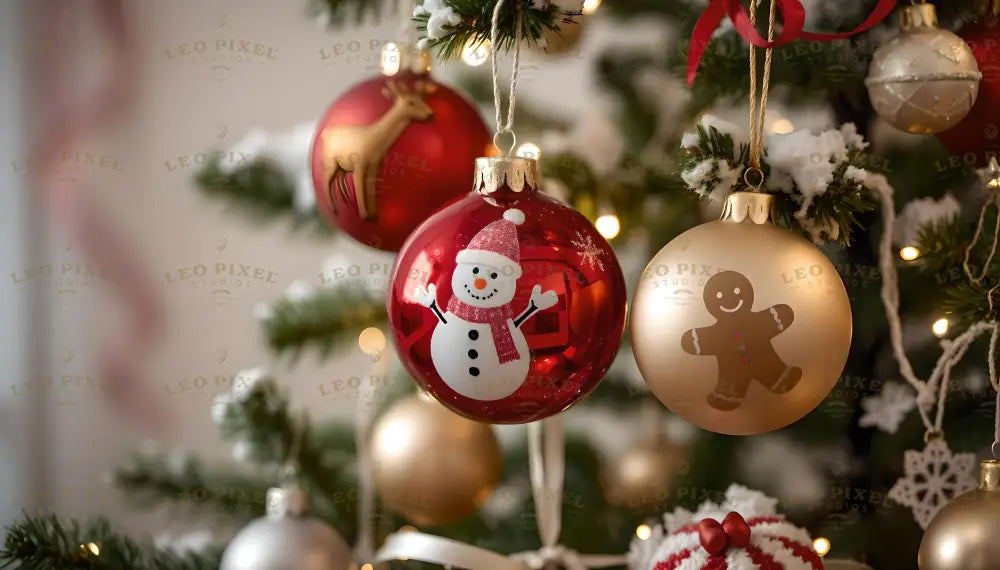 Christmas Ornaments Ai Generated Image