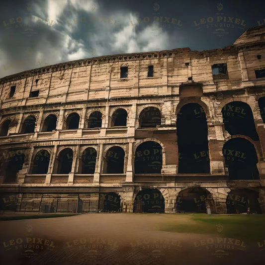 Colosseum Of Rome In The Year 1900 Ai Generated Image