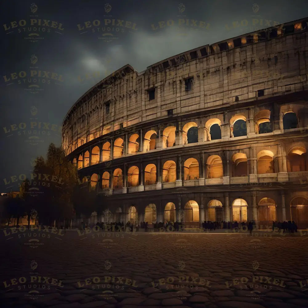 Colosseum Of Rome In The Year 1900 Ai Generated Image