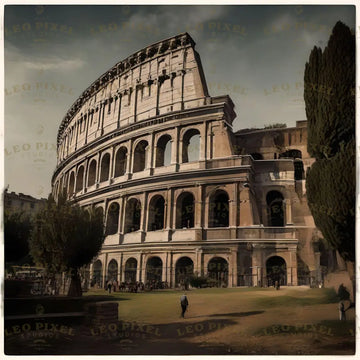 Colosseum Of Rome In The Year 1900 Ai Generated Image