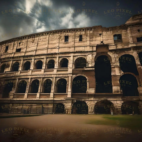 Colosseum Of Rome In The Year 1900 Bundle Ai Generated Image