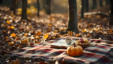 Cozy Picnic In The Forest Ai Generated Image