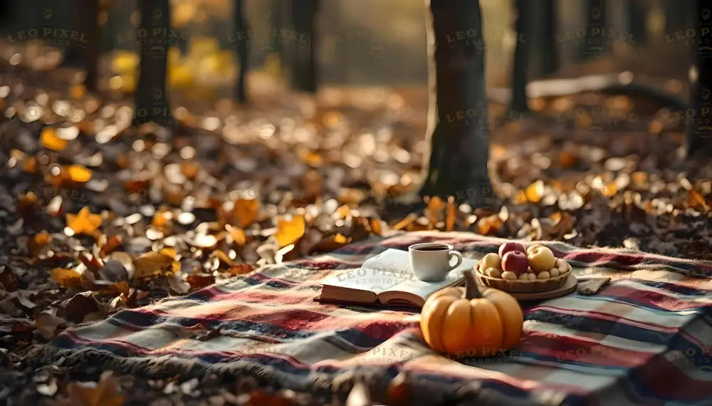 Cozy Picnic In The Forest Bundle Ai Generated Image