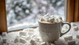 Cup Of Hot Chocolat With Marshmallows Ai Generated Image