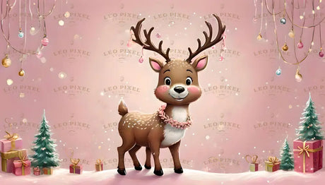 Cute Reindeers Ai Generated Image