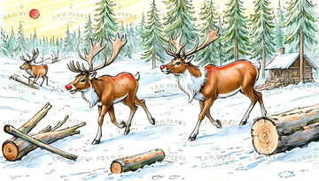 Drawings Of Reindeers Ai Generated Image