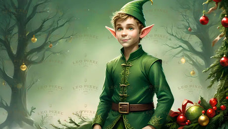 Elf With A Forest Background Ai Generated Image