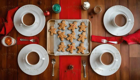 Gingerbread Cookies Decoration Ai Generated Image