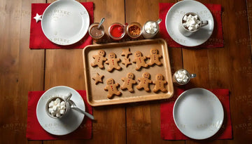 Gingerbread Cookies Decoration Table Ai Generated Image