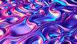 Digital image featuring a reflective, fluid-like surface with flowing waves in shades of blue, pink, and purple. The smooth, metallic texture creates highlights and depth, enhancing the three-dimensional appearance. Light reflections shift across the curves, adding vibrancy. The abstract pattern is balanced, with organic shapes blending seamlessly, creating a visually dynamic composition. Ai generated. Photography style.