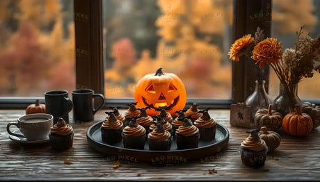 Halloween Cupcakes Bundle Ai Generated Image