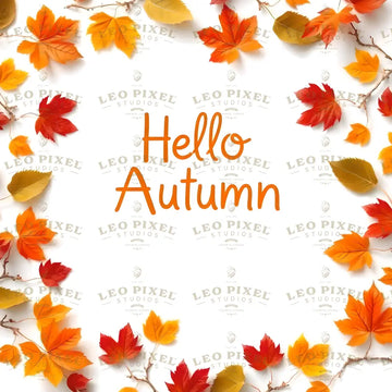 Hello Autumn Banner Ai Generated Image