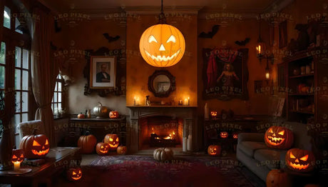 Interior Halloween Decorations Bundle Ai Generated Image