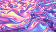 Digital image featuring a smooth, flowing surface with an iridescent texture in shades of pink, purple, and blue. The glossy, liquid-like material forms organic curves and waves, reflecting soft highlights. The interplay of colors creates depth, with metallic reflections enhancing the three-dimensional appearance. The composition is balanced, with the fluid patterns evenly distributed across the frame. Ai generated. Photography style.